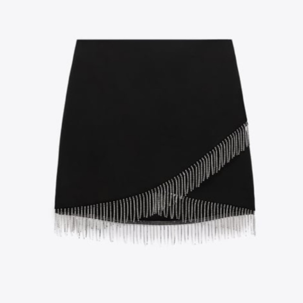 NEW ZARA BLACK MINI SKIRT